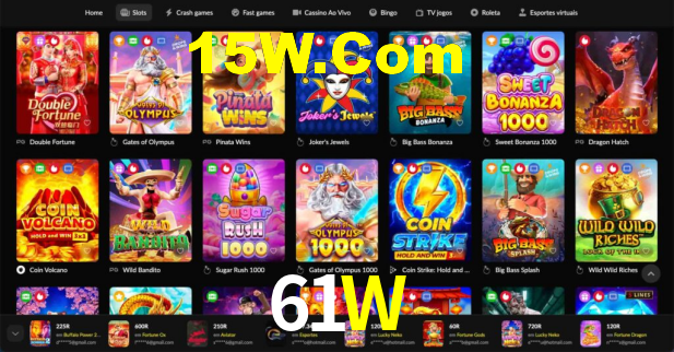 Bônus Generosos e Exclusivos no 61W para Você!